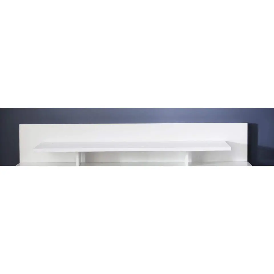 Hioshop Tokyo TV-meubel 2 deuren- 2 laden- 1 plank en extra tv-plank- wit