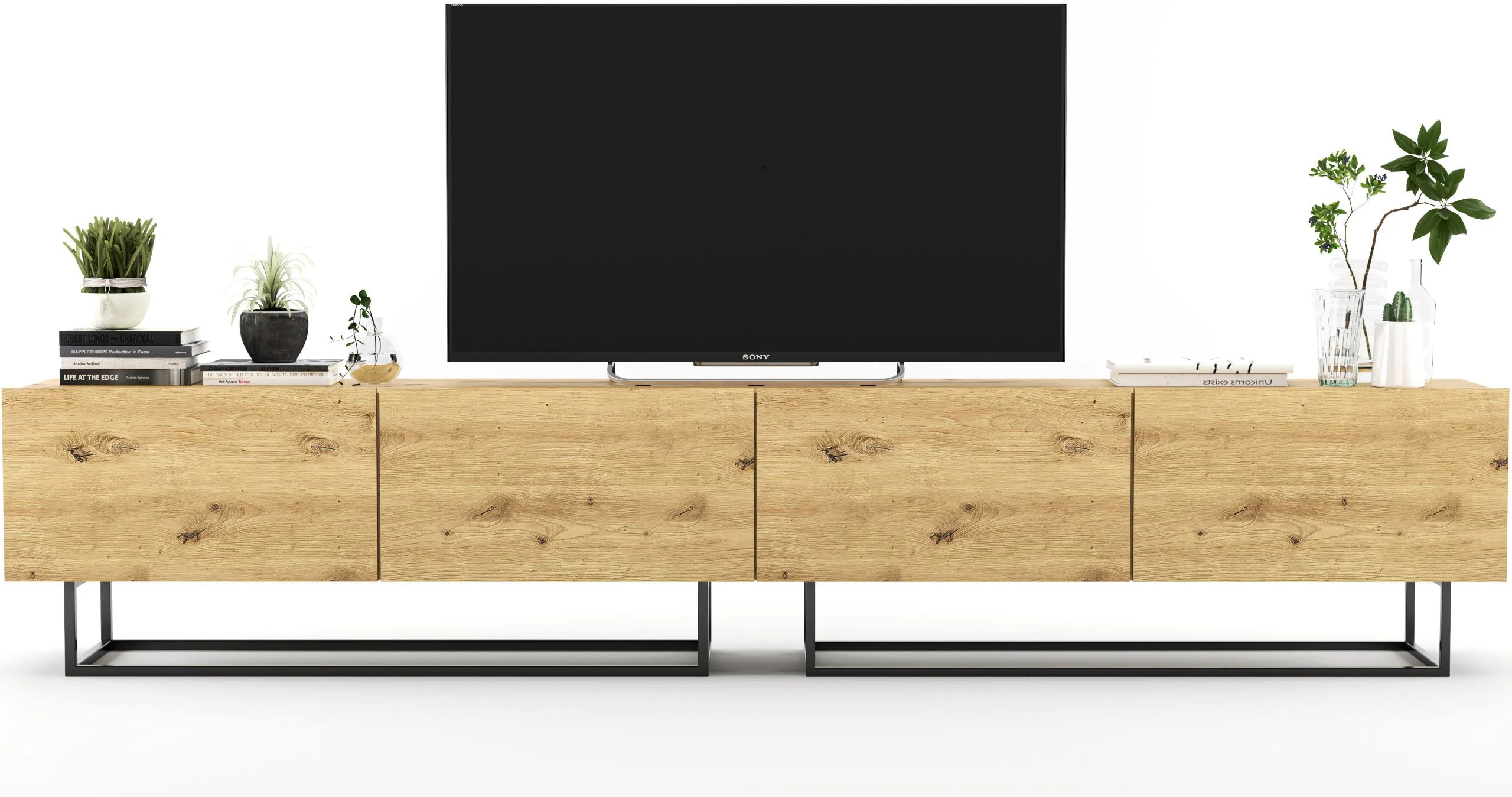 Szafka RTV Loft dąb artisan komoda RTV Loft 240 cm