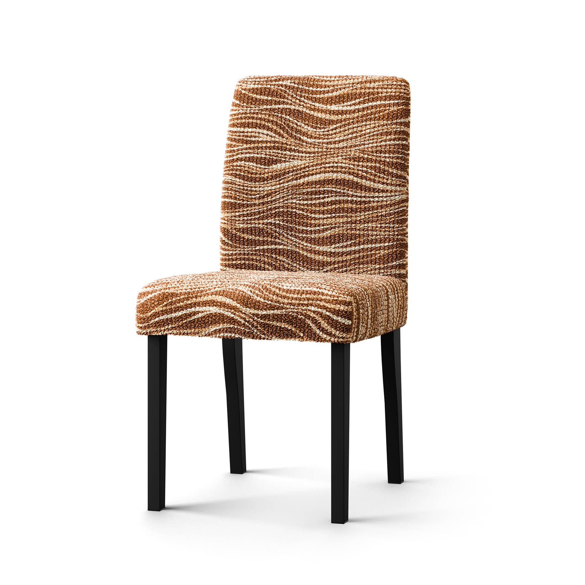 Housse microfibre bi-extensible imprimé vagues spéciale chaise