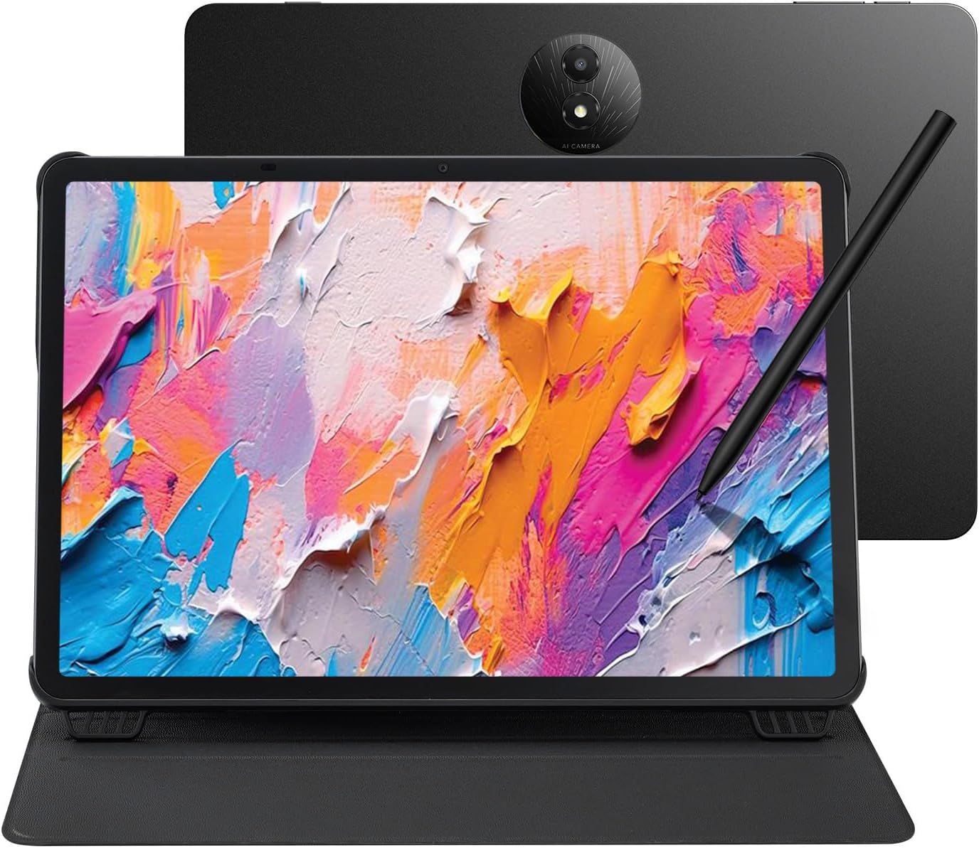TCL NXTPAPER 11 Plus Android Tablet  11.5 120Hz 2.2K Drawing Pad & Digital Notebook  Stylus & Flip Case Included  NXTPAPER 4.0 Display  AI Tools  8+8GB RAM  256GB Storage  8000mAh Battery  Onyx Black