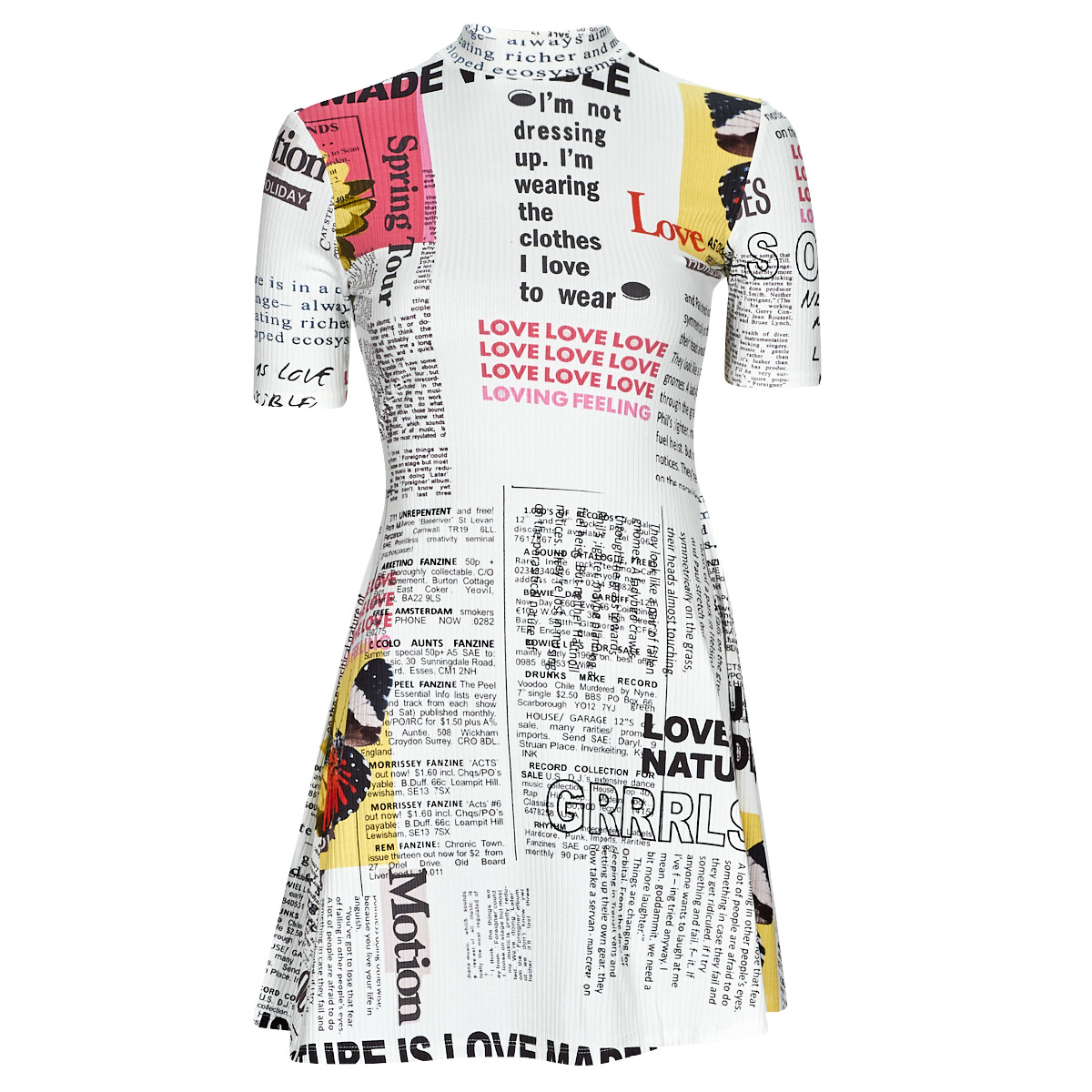 Desigual - VEST_NEWSPAPER - White / Multicolour