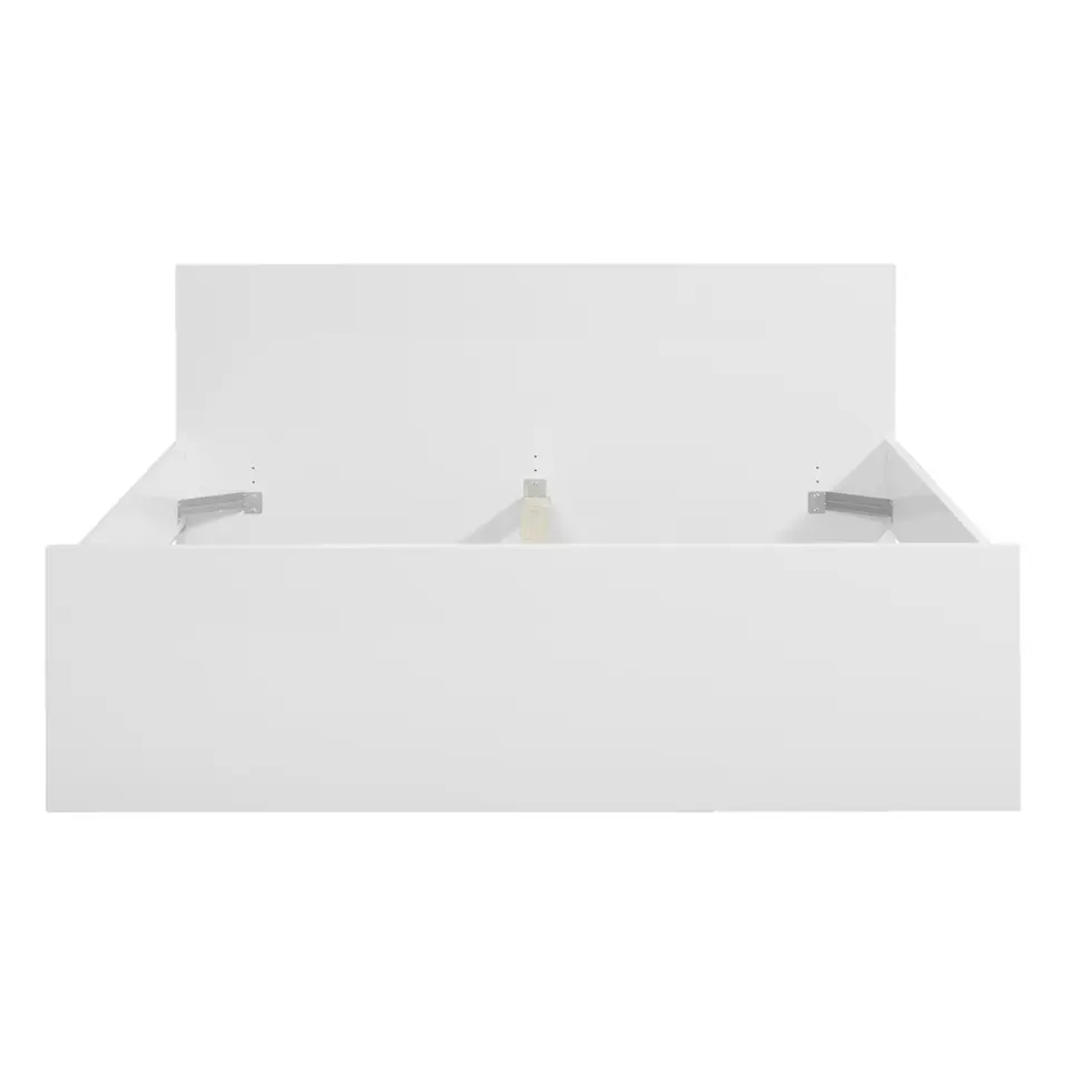 Bed Naia - hoogglans wit - 160x200 cm