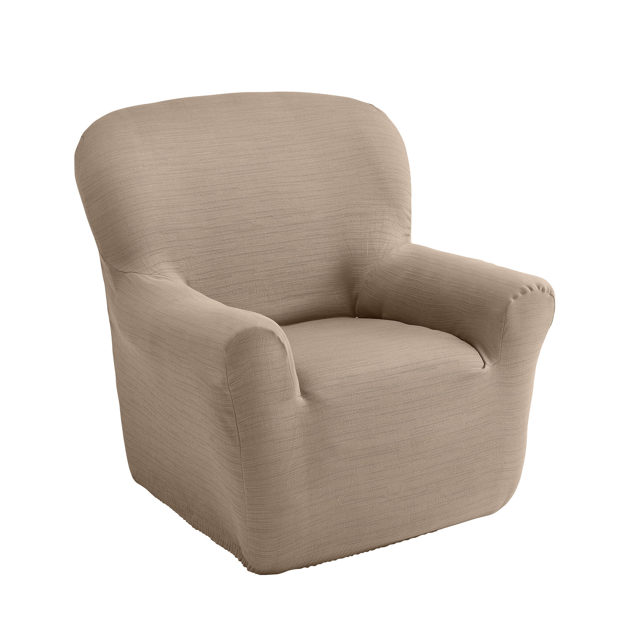 Housse extensible unie canapé fauteuil accoudoirs