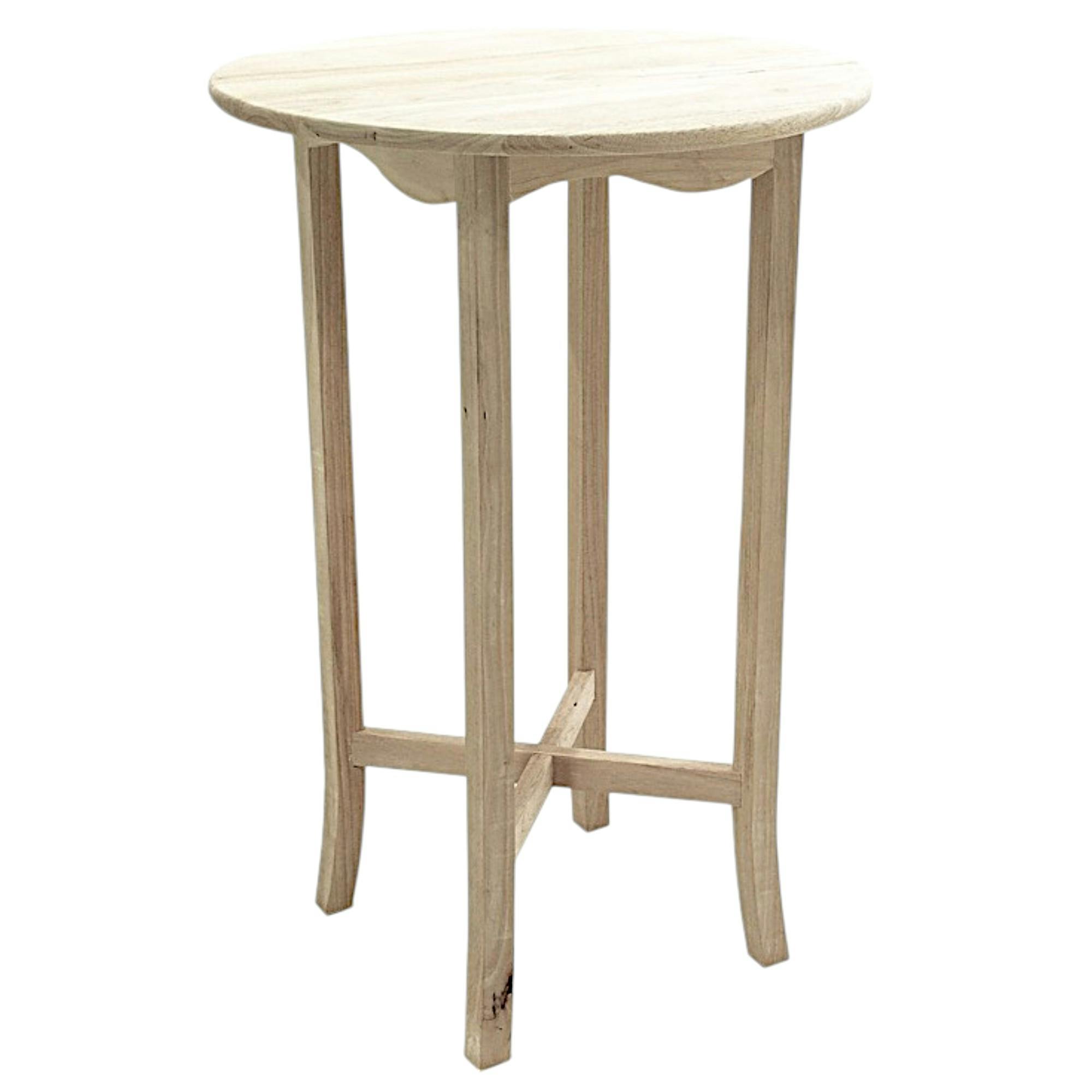 Table de bar Vague ronde Hévéa D70xH105cm TRADITION