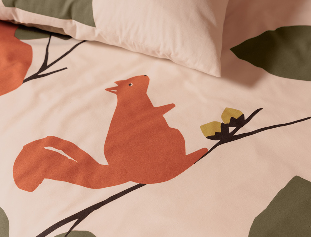 Housse de couette enfantCasse noisette