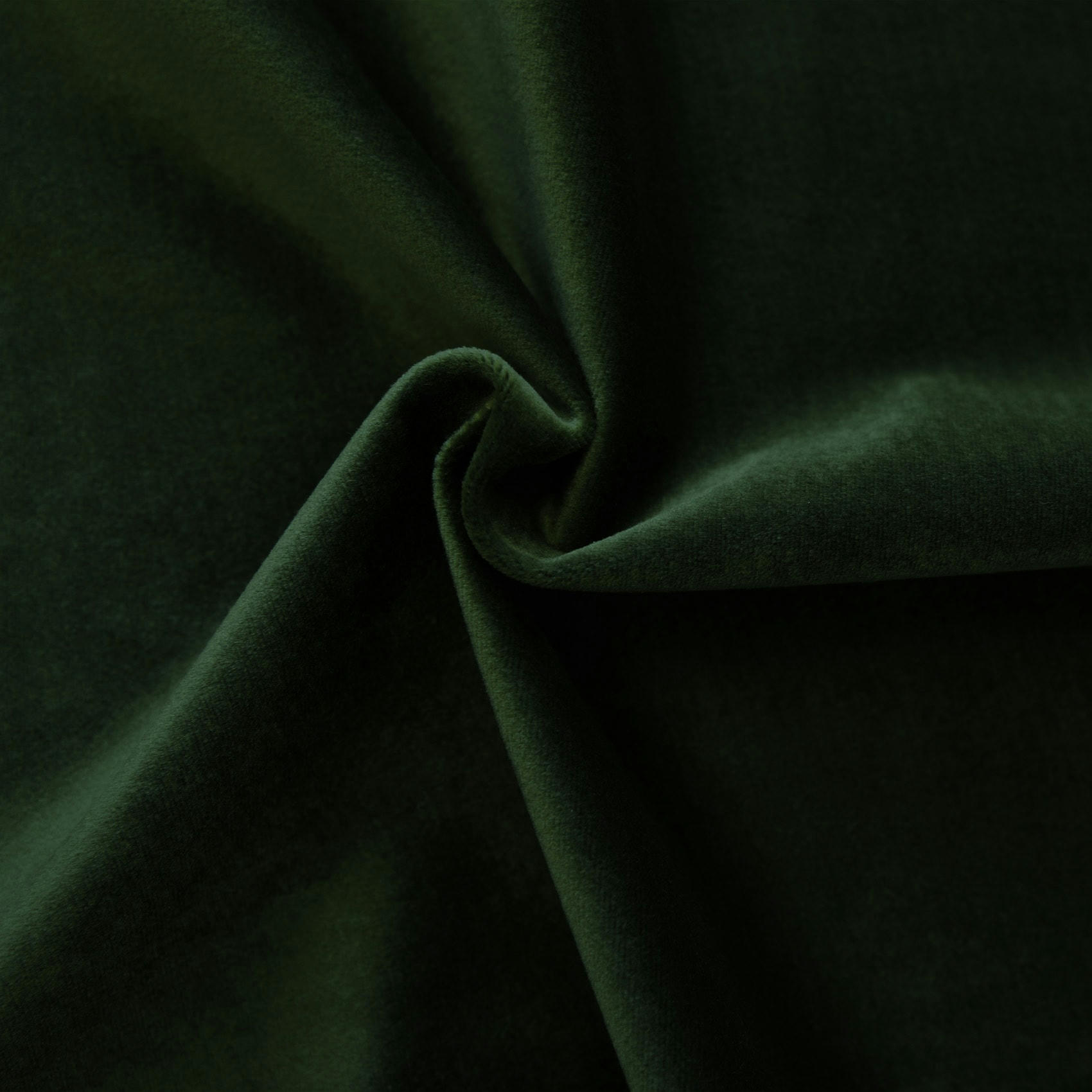 - Rideau feutré en velours uni vert sapin 135x260 cm