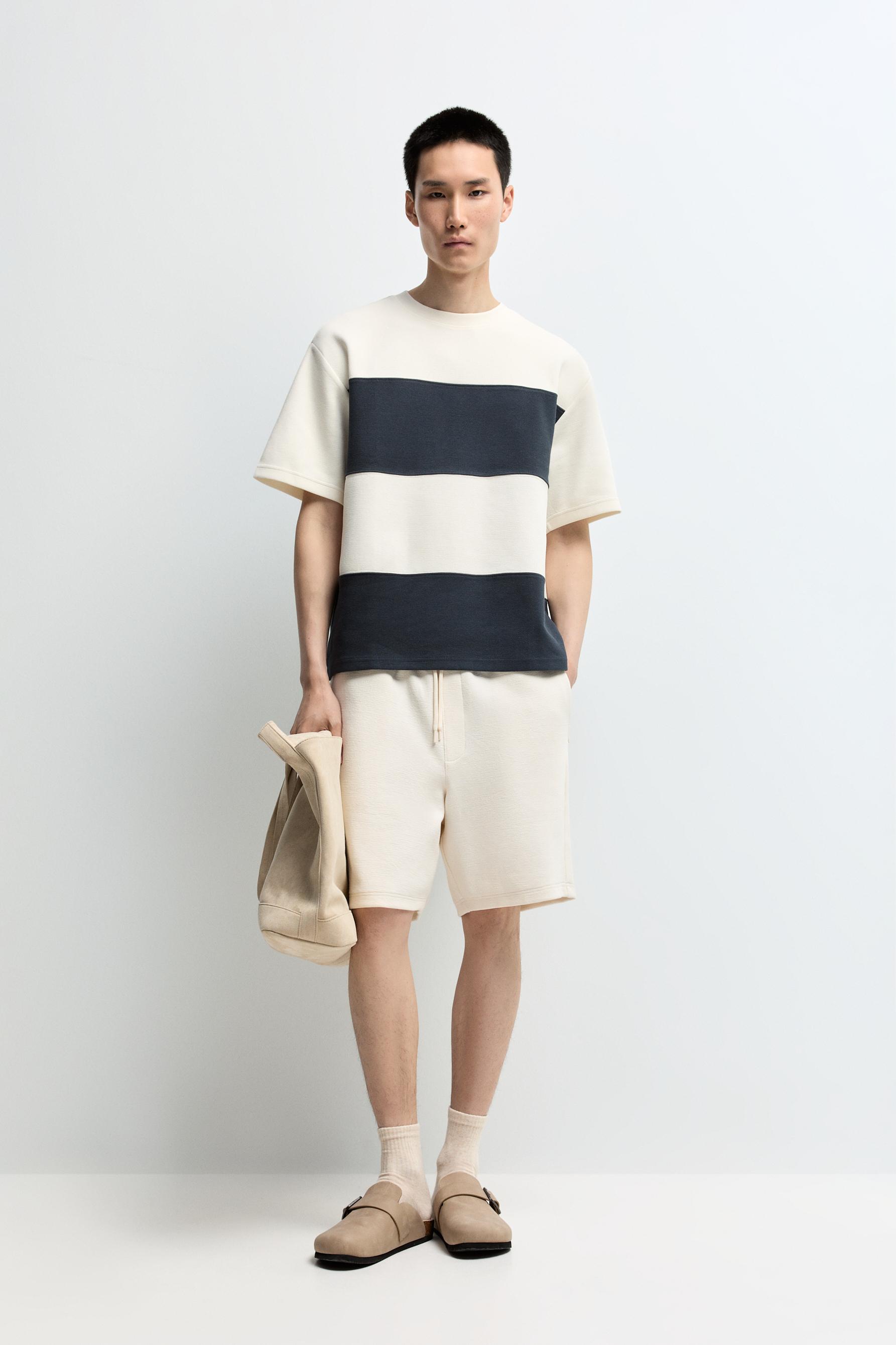 Camiseta interlock color block