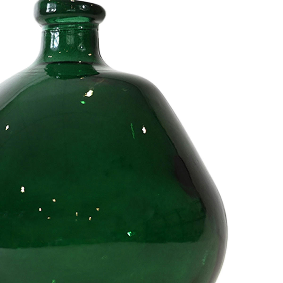 SCANDIC - Vase en verre recyclé Vert Emeraude 23 cm