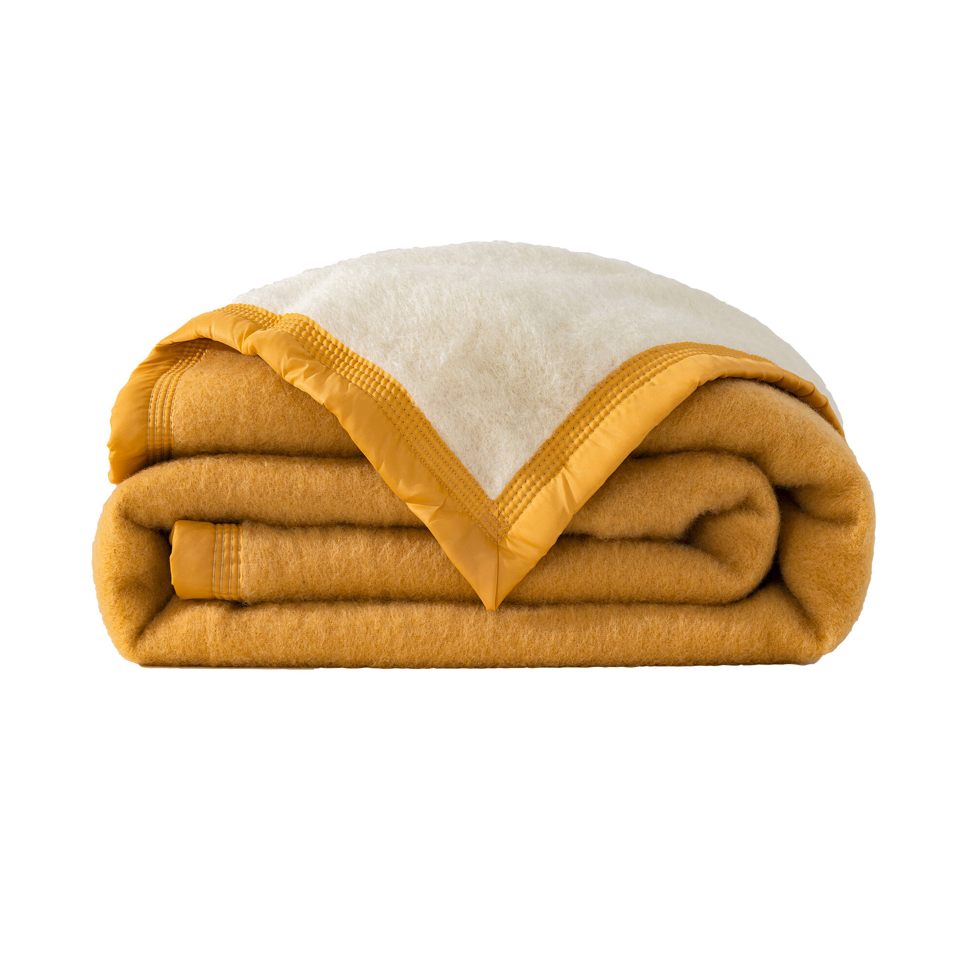 Couverture bicolore pure laine 600 g/m²