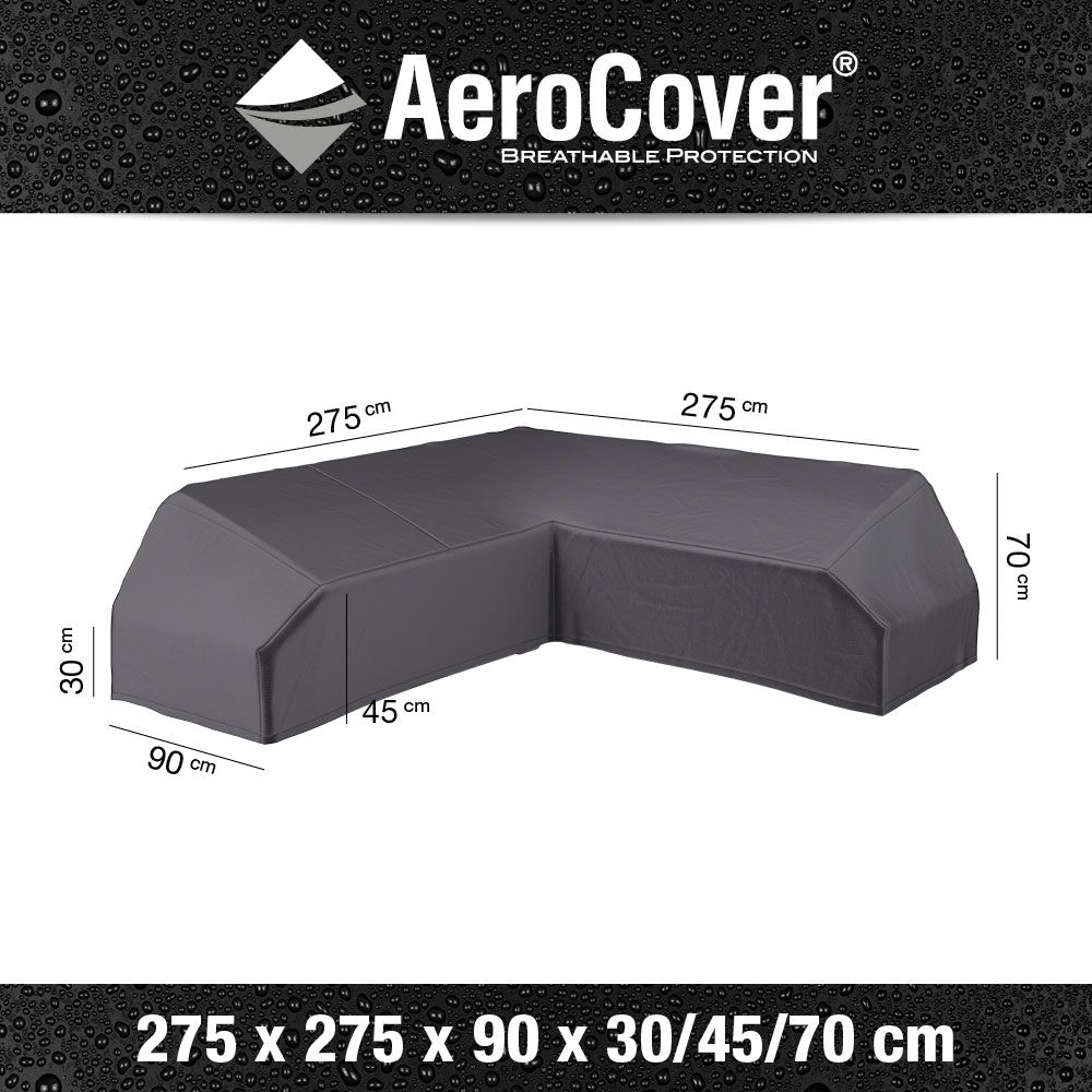 Ruma AeroCover Platform L-Shaped Sofa W275xW275xD90xH70cm