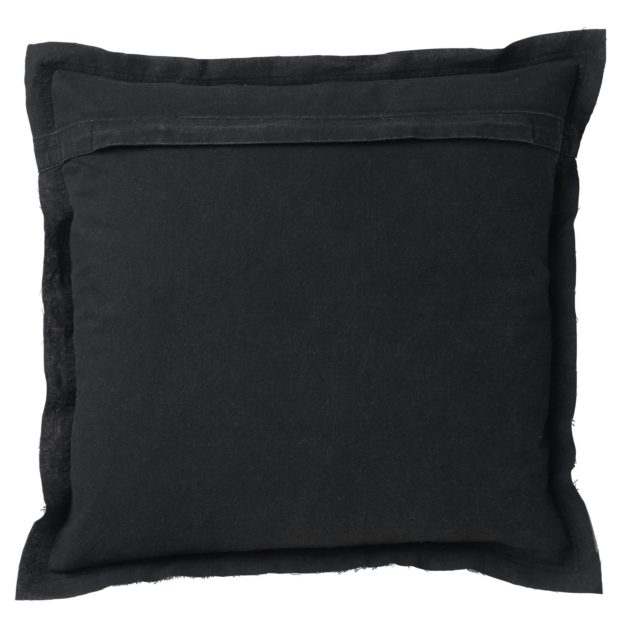 BURTO - Coussin - noir en coton 45x45 cm uni