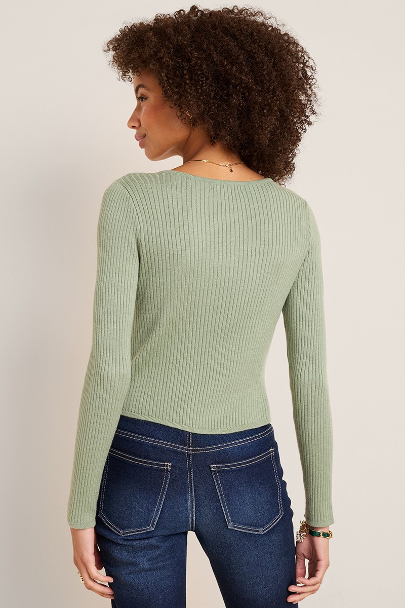 Stacy Rib Knit Sweater