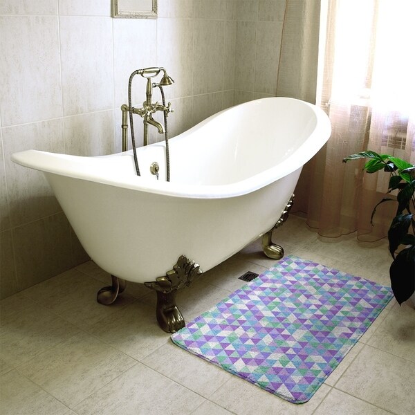 Triangle Pattern Bath Mat