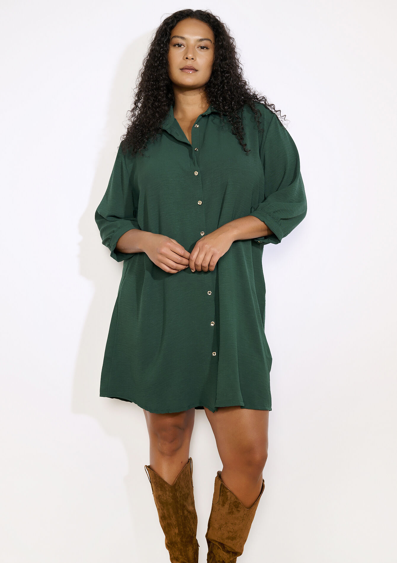 Oversized overhemdjurk