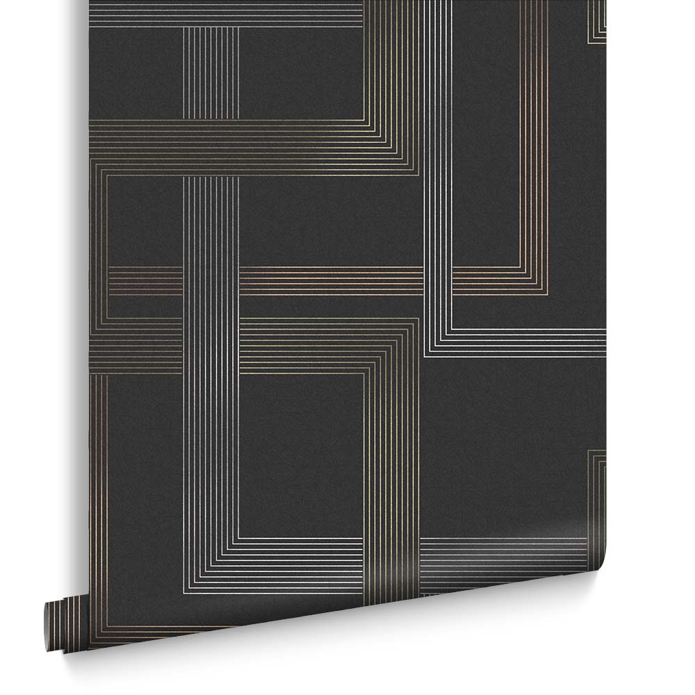 Graham & Brown Vliesbehang - Entwine Charcoal - 10mx52cm