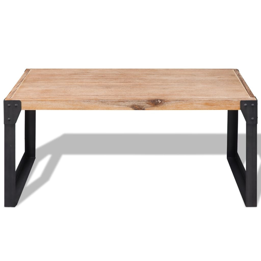 Stolik Kawowy Ława Stół Brązowy Drewniany 100x60x45 Do Salonu Do Pokoju