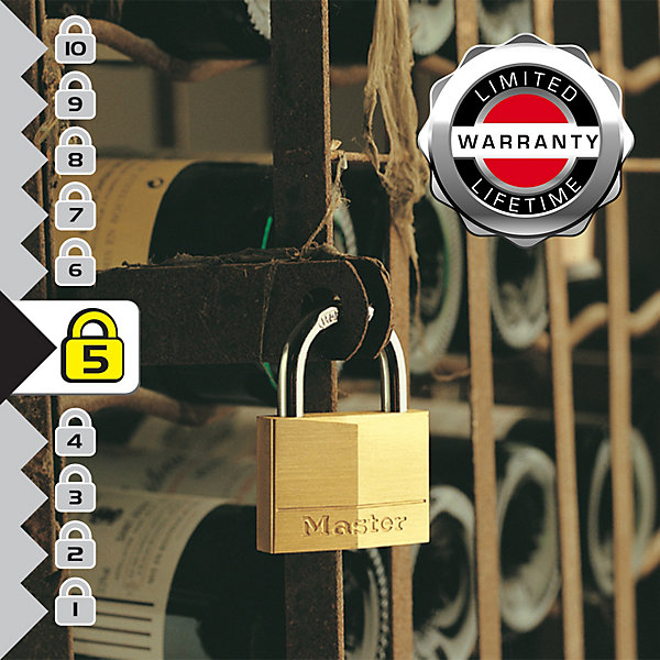 Cadenas à clé laiton Masterlock 40 mm 2 pièces