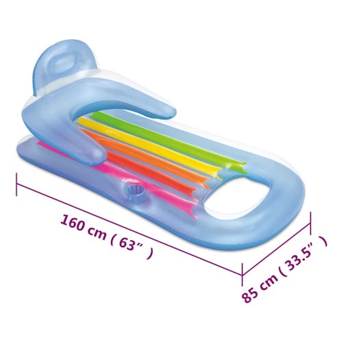 NNEVL Inflatable Pool Lounger 160x85 cm Vinyl
