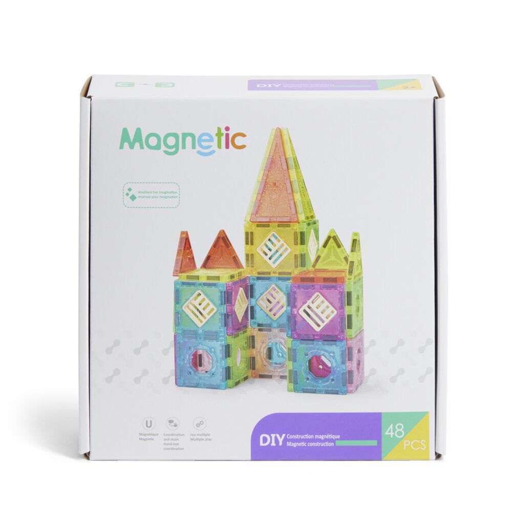 Jeu tuile magnétique 48 pièces