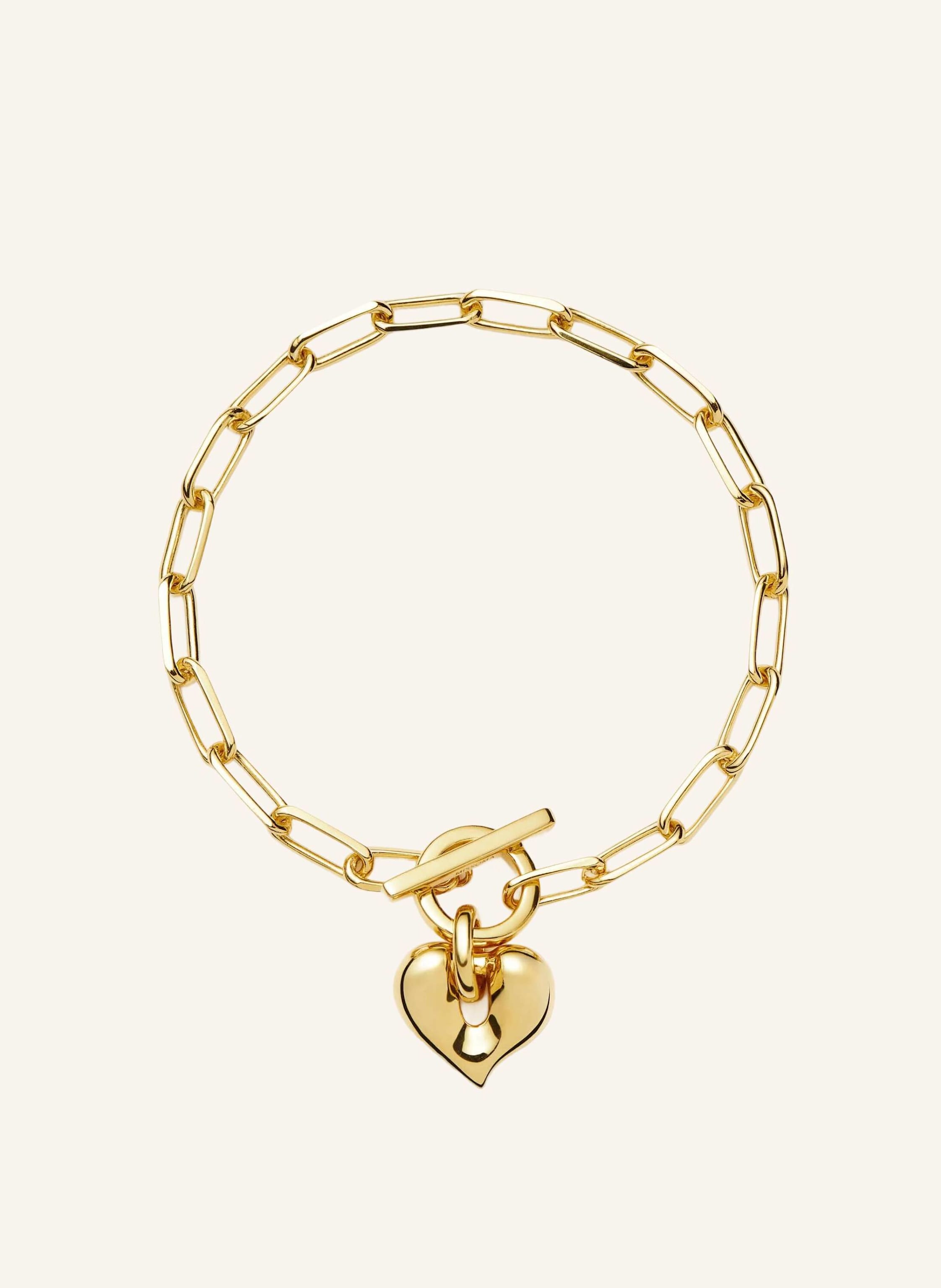 MISSOMA Armbänder MOLTEN HEART T-BAR CHAIN BRACELET by GLAMBOU