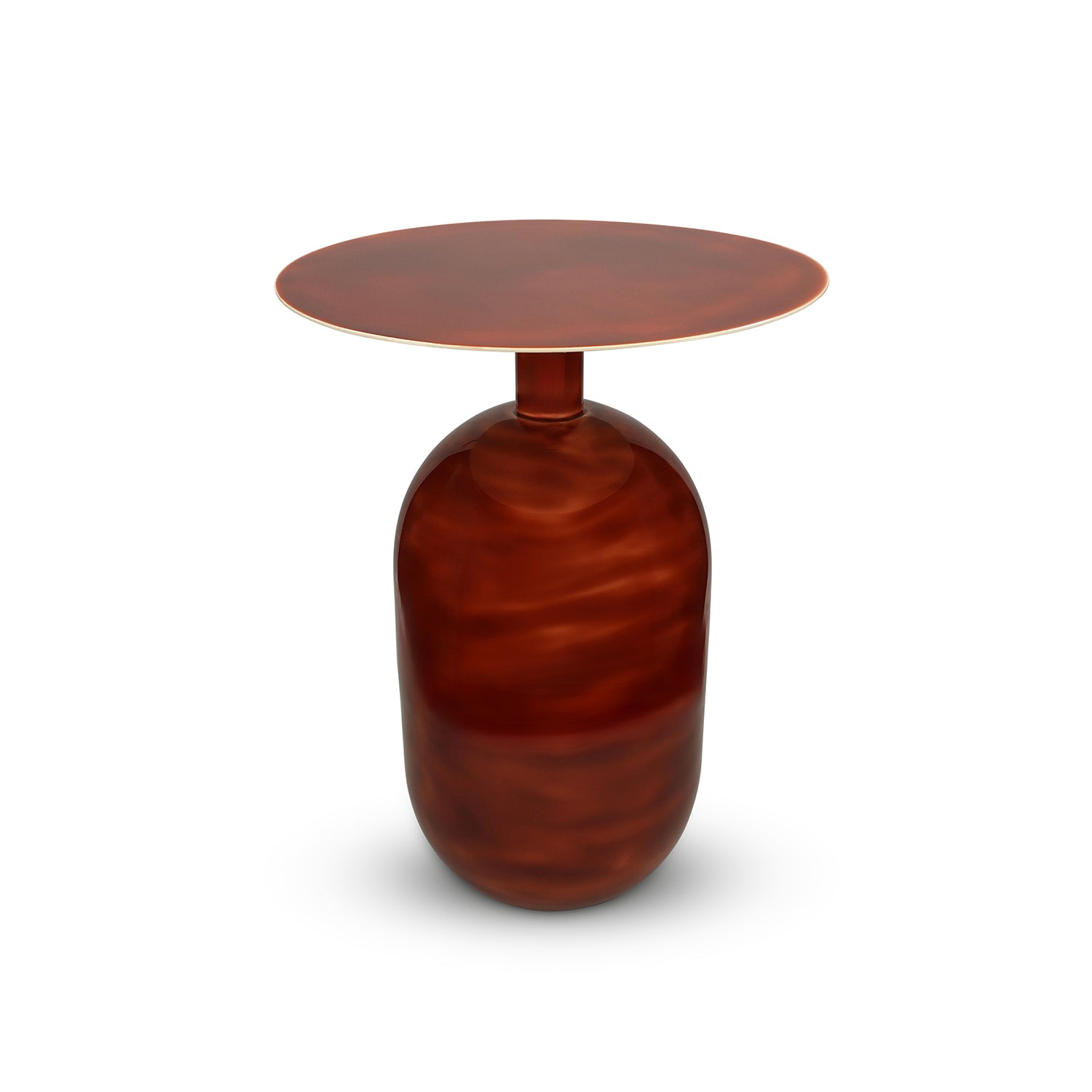 S|P Collection - Bijzettafel 40xH52cm metaal red clay Mio