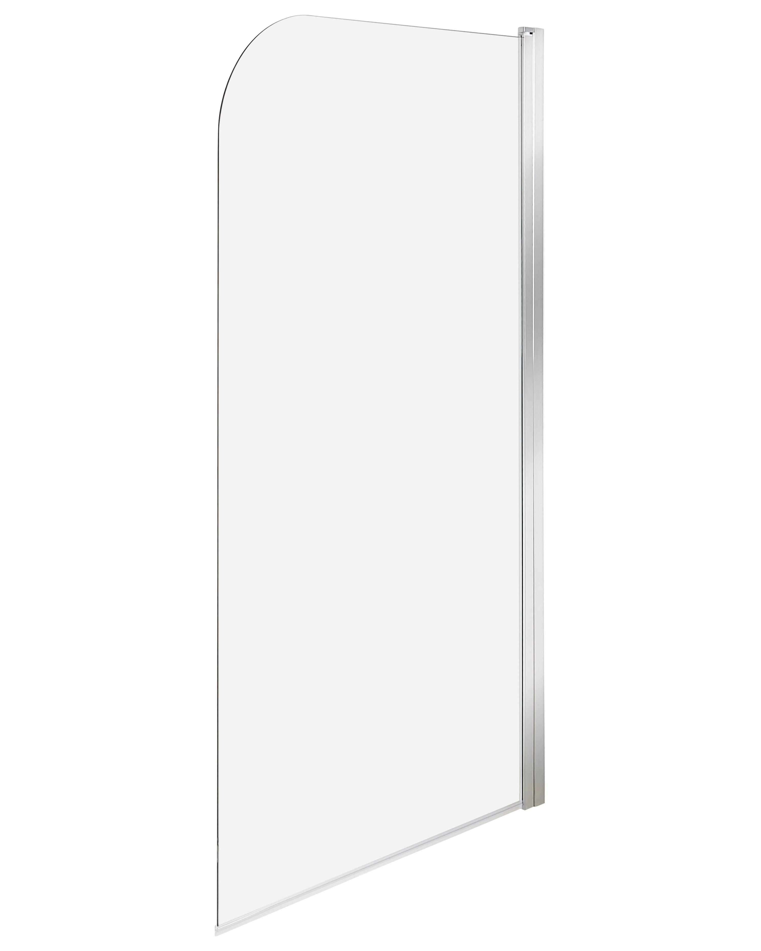 Shower Bath Screen LAPAN 1400 x 700 mm Silver