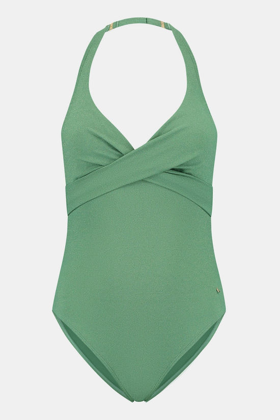 Beachlife 303A - Green Shimmer Padded Swimsuit Badpak Dames
