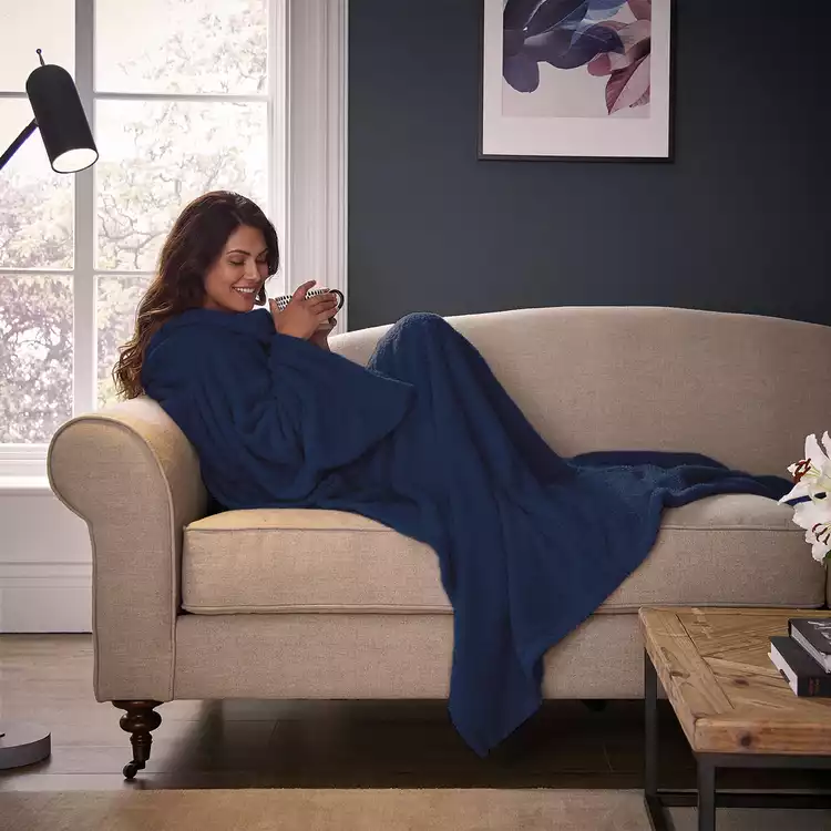 Silentnight Navy Sparkle Snugsie Wearable Blanket