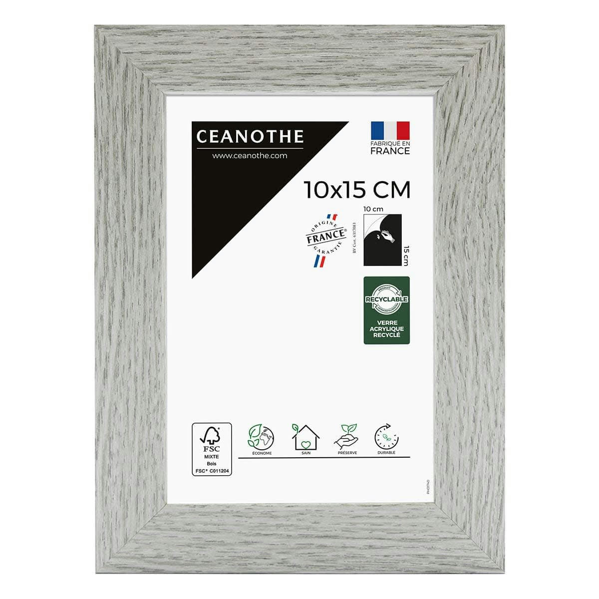 AUSTRALE - Cadre photo 10x15 cm bois reconstitué fsc