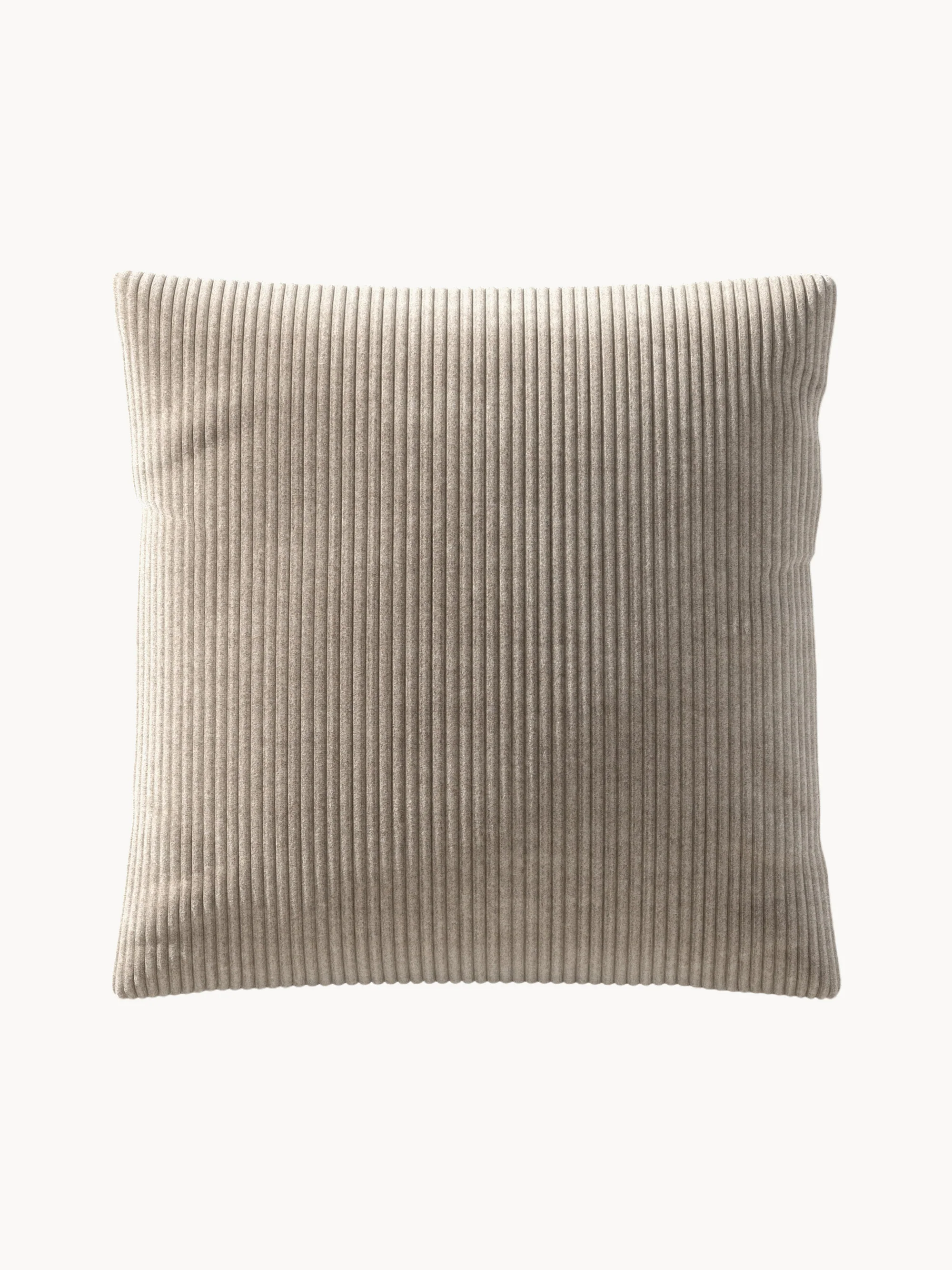 Großes Cord-Sofa-Kissen Vetsak, 60 x 60 cm