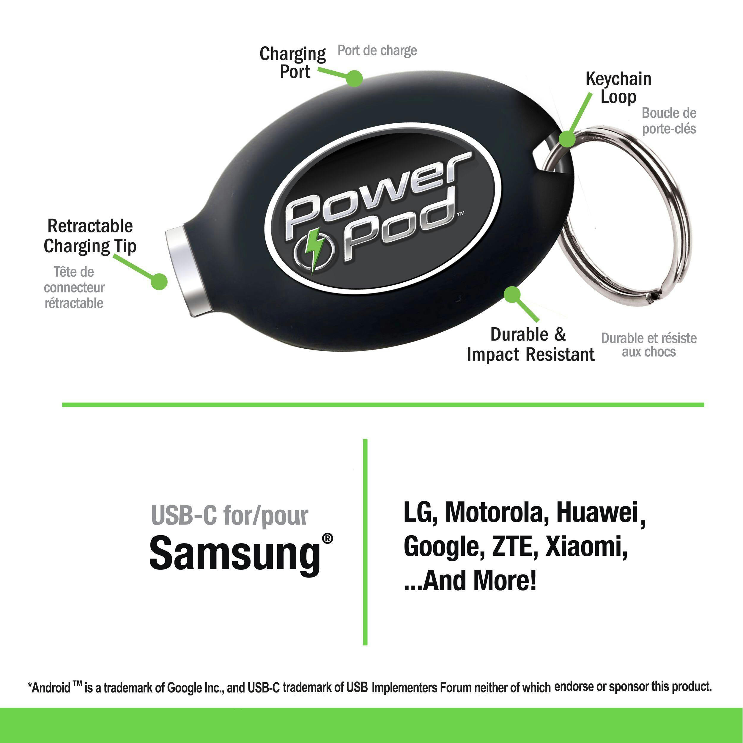 As Seen On TV Power Pod Charging Key Chain, Android