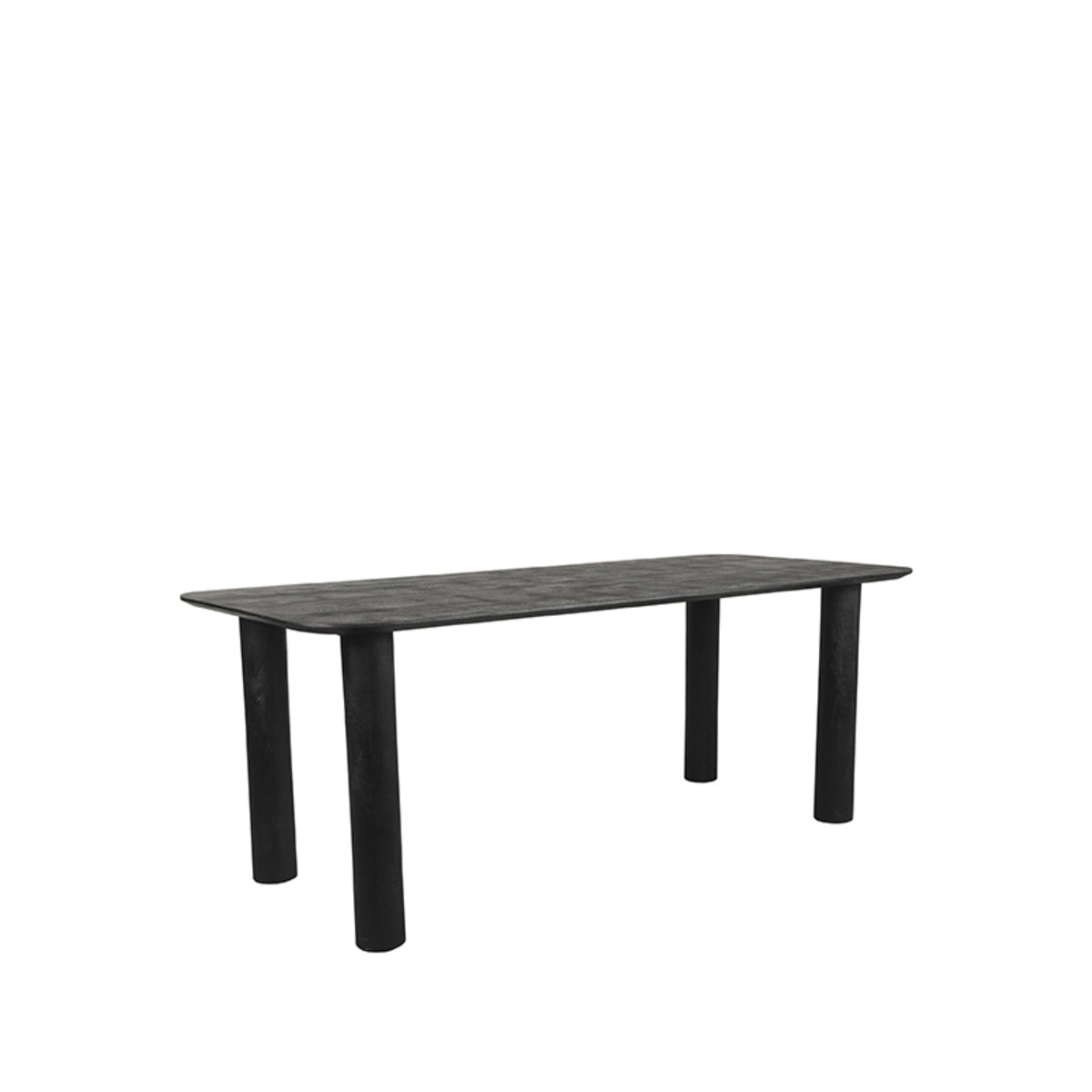 LABEL51 Eettafel Lucy - Zwart Mangohout - 200x90x76cm
