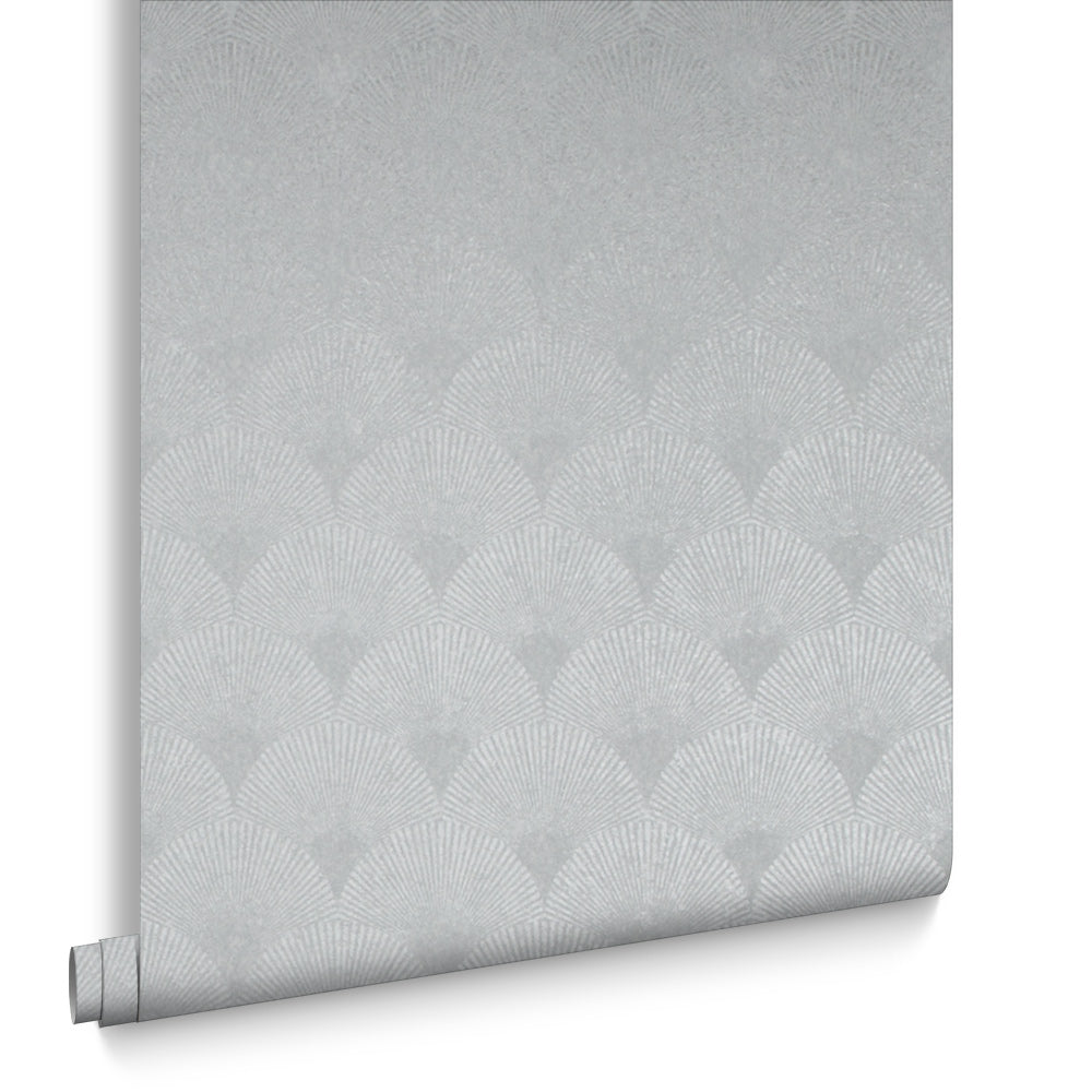 Graham & Brown Vliesbehang - Fan Silver - 10mx53cm