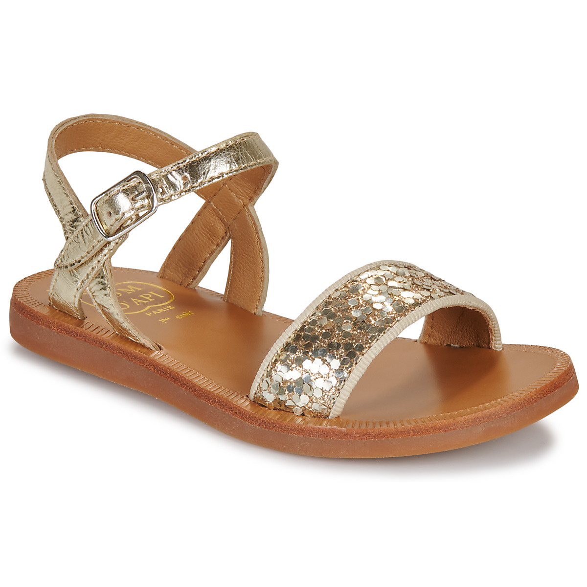 Pom d'Api - PLAGETTE BUCKLE TAO - Gold