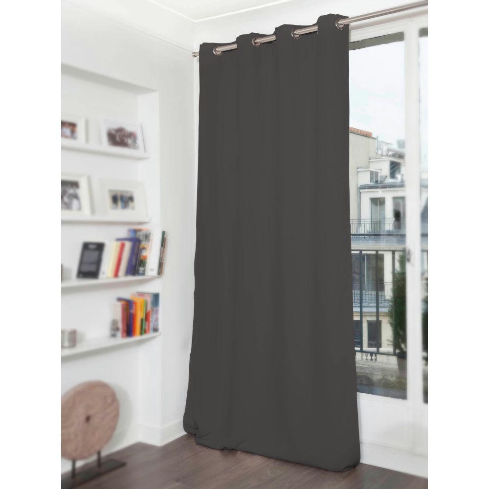 - Rideau phonique thermique occultant gris 140x260