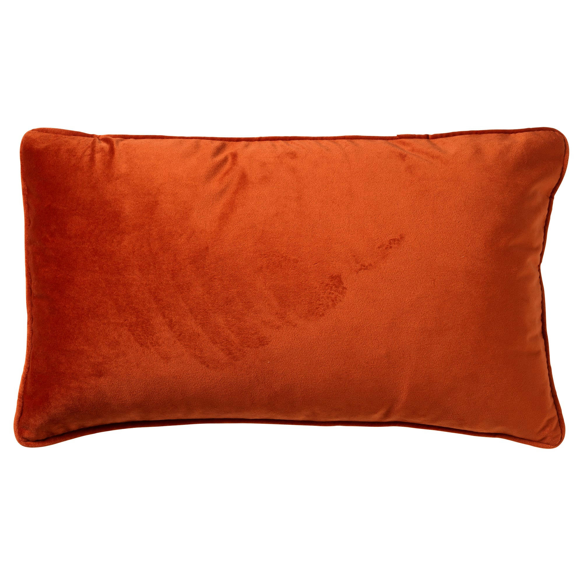 FINN - Housse de coussin orange en velours-30x50 cm uni