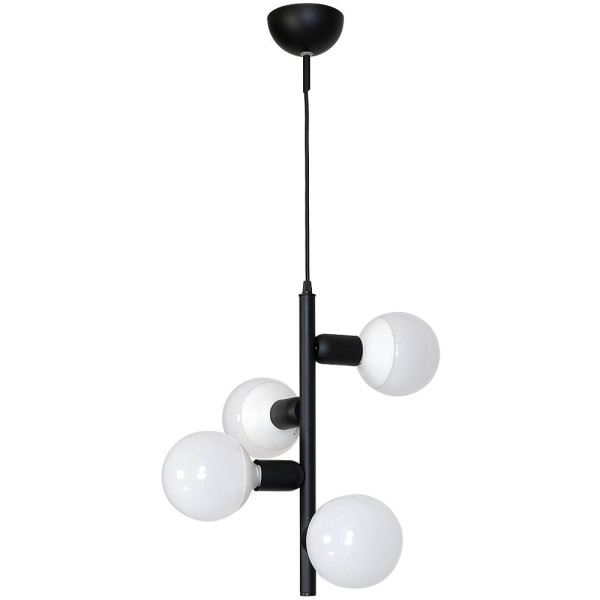 Lampa wisząca czarna Biker 4xE27x60W wym: 130x15x15 cm Aldex