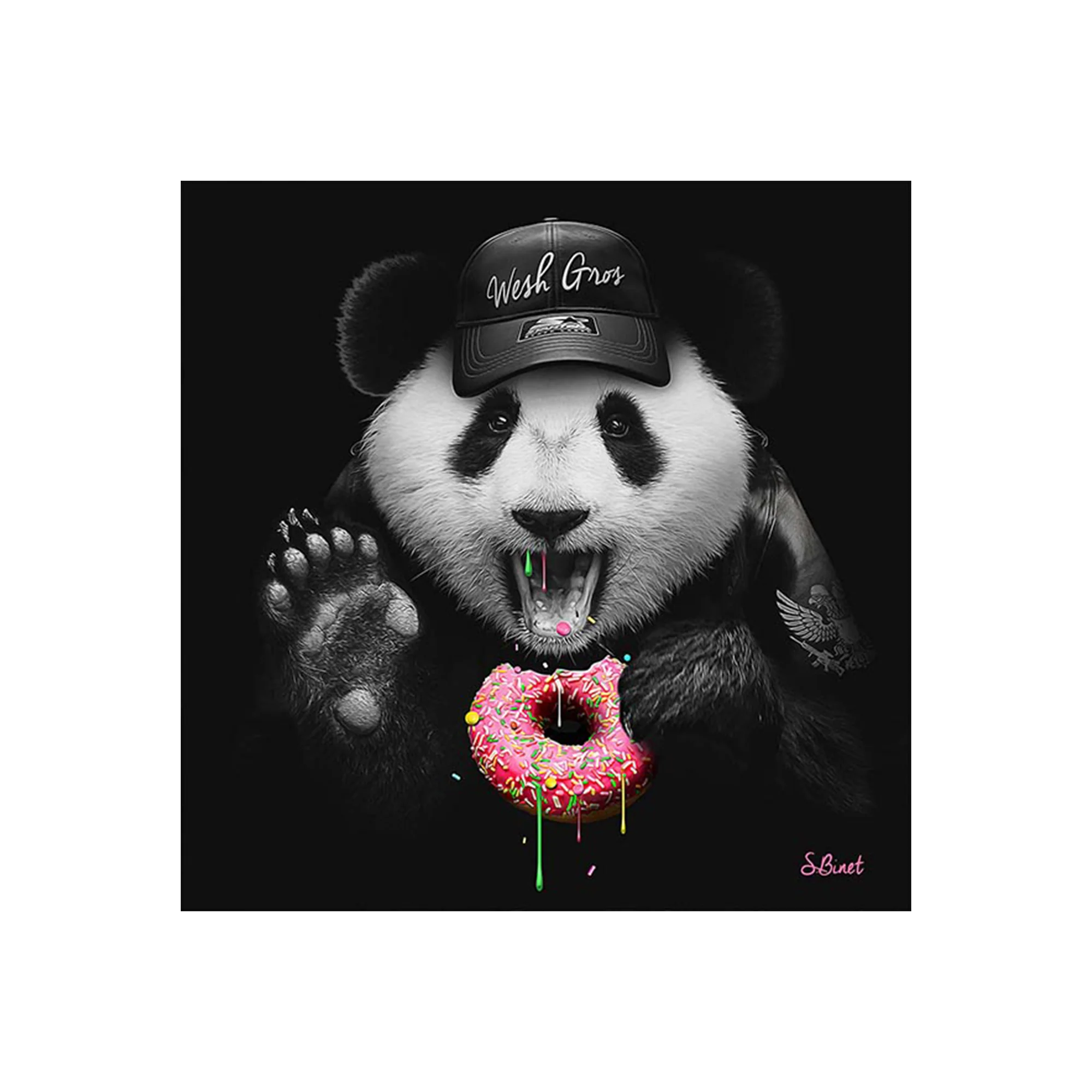 Tableau BINET DONUTS coloris noir