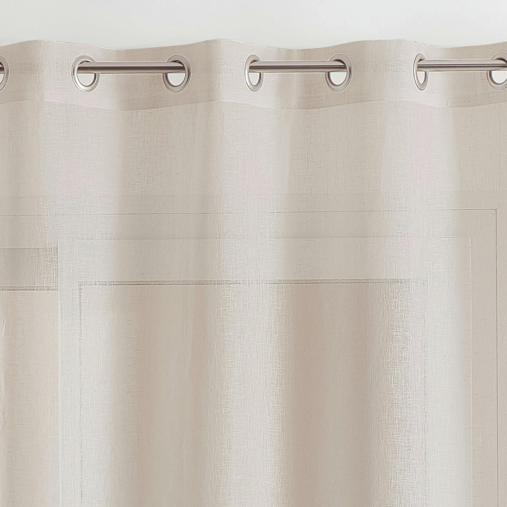 - Voilage 100% lin naturel 140x260 cm