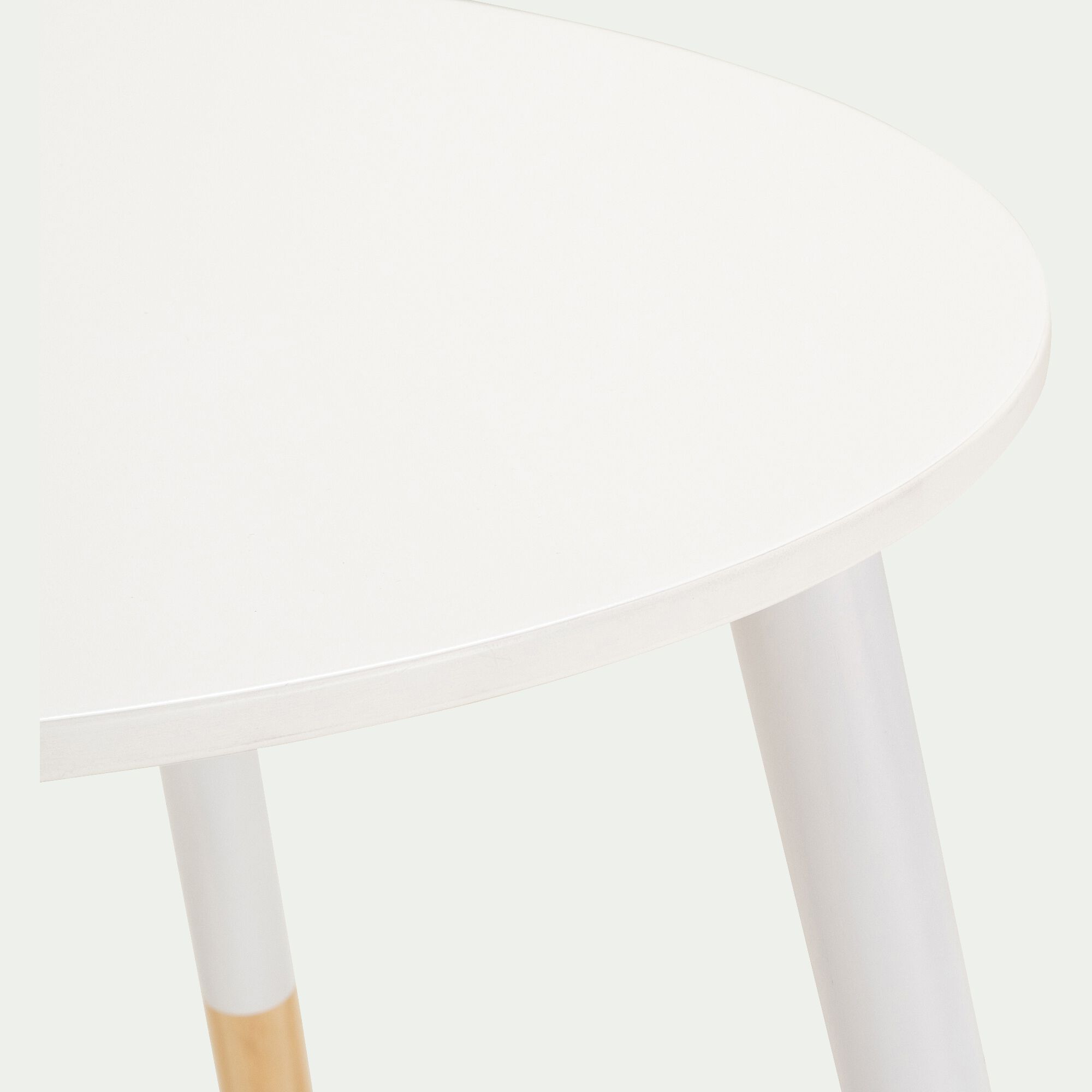LOULOU - Table enfant en bois D60x47,7cm - blanc