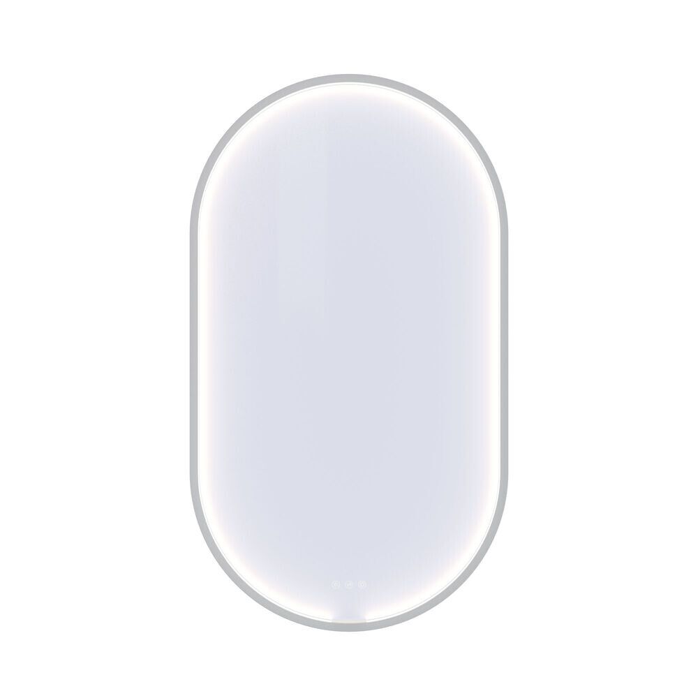 SPEIL CALDRIS INZO MOON MED BELYSNING 105X60 MATT HVIT