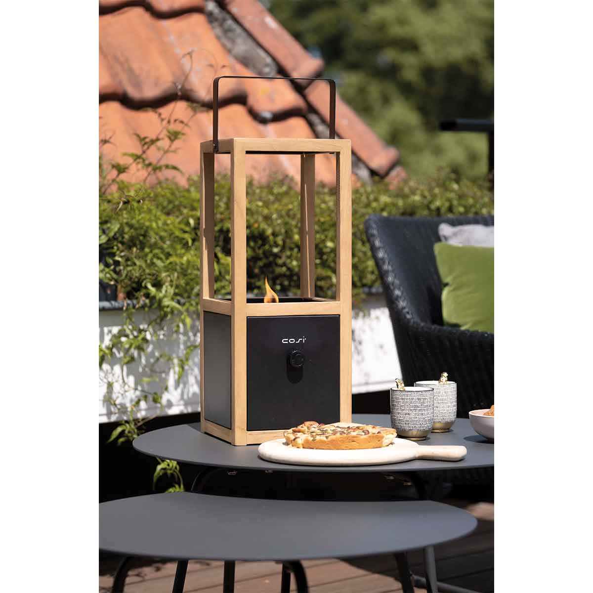 Cosi Fires - Cosiscoop Urban Black - gaslantaarn -20 x 20 x 49,3 cm