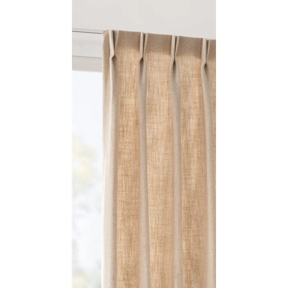 Gordijnstof Quinn lichtdoorlatend - naturel