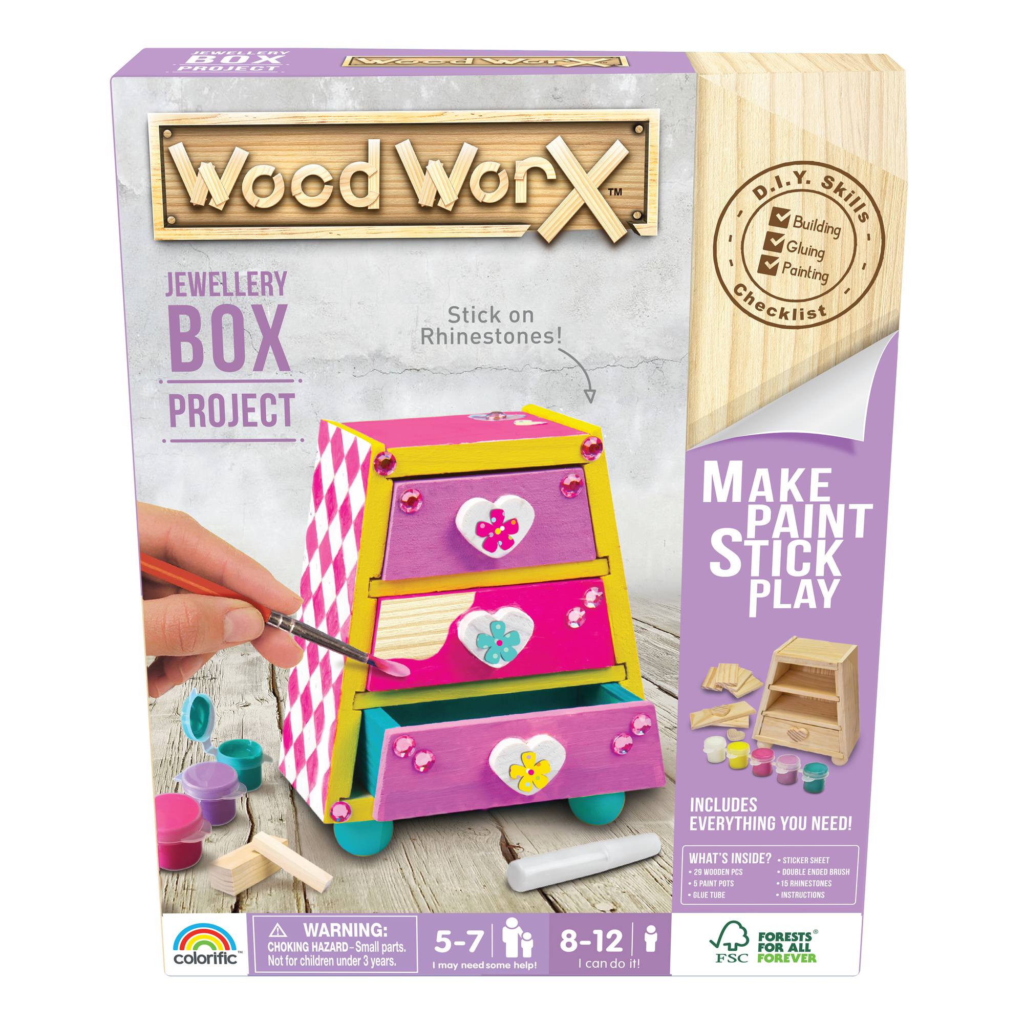 Wood WorX Jewellery Box Project Kit