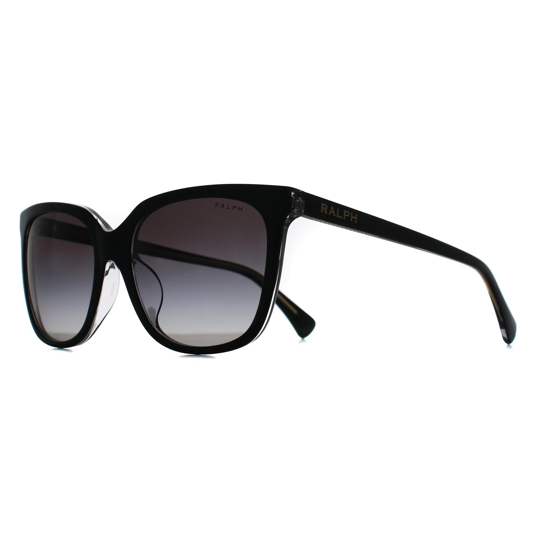 Ralph by Ralph Lauren Square Shiny Black on Transparent Grey Gradient RA5343U