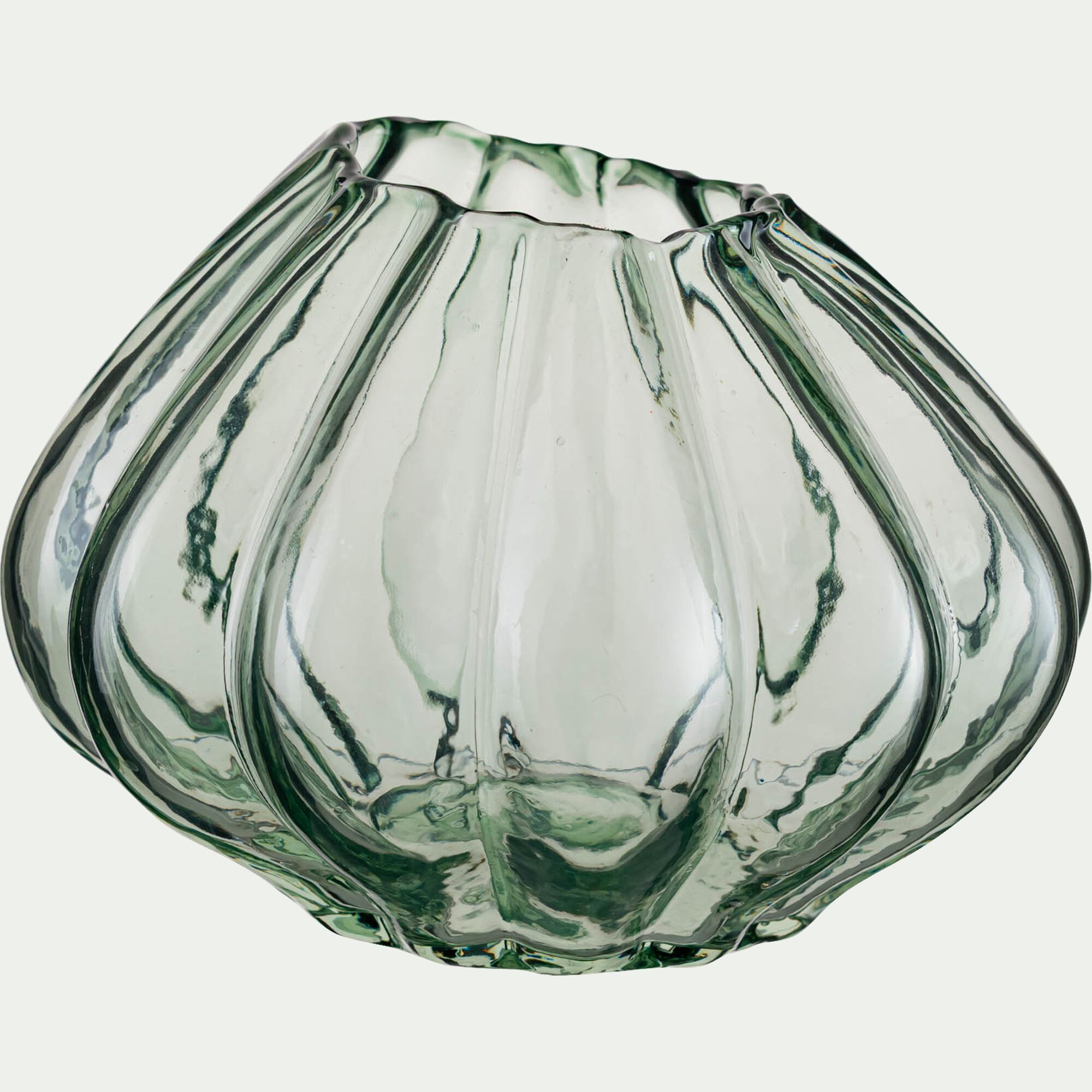 CATENAY - Petit vase en verre h12,3cm - vert