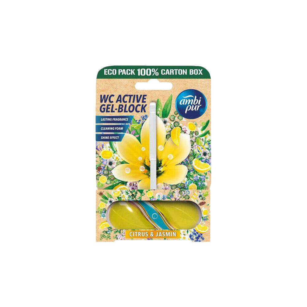 Bloc WC gel actif Ambi Pur parfum Citron Jasmin