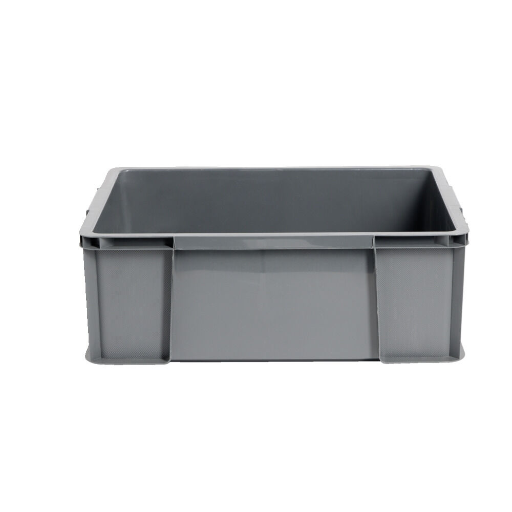 Bac renforcé rangement plastique gris 27L