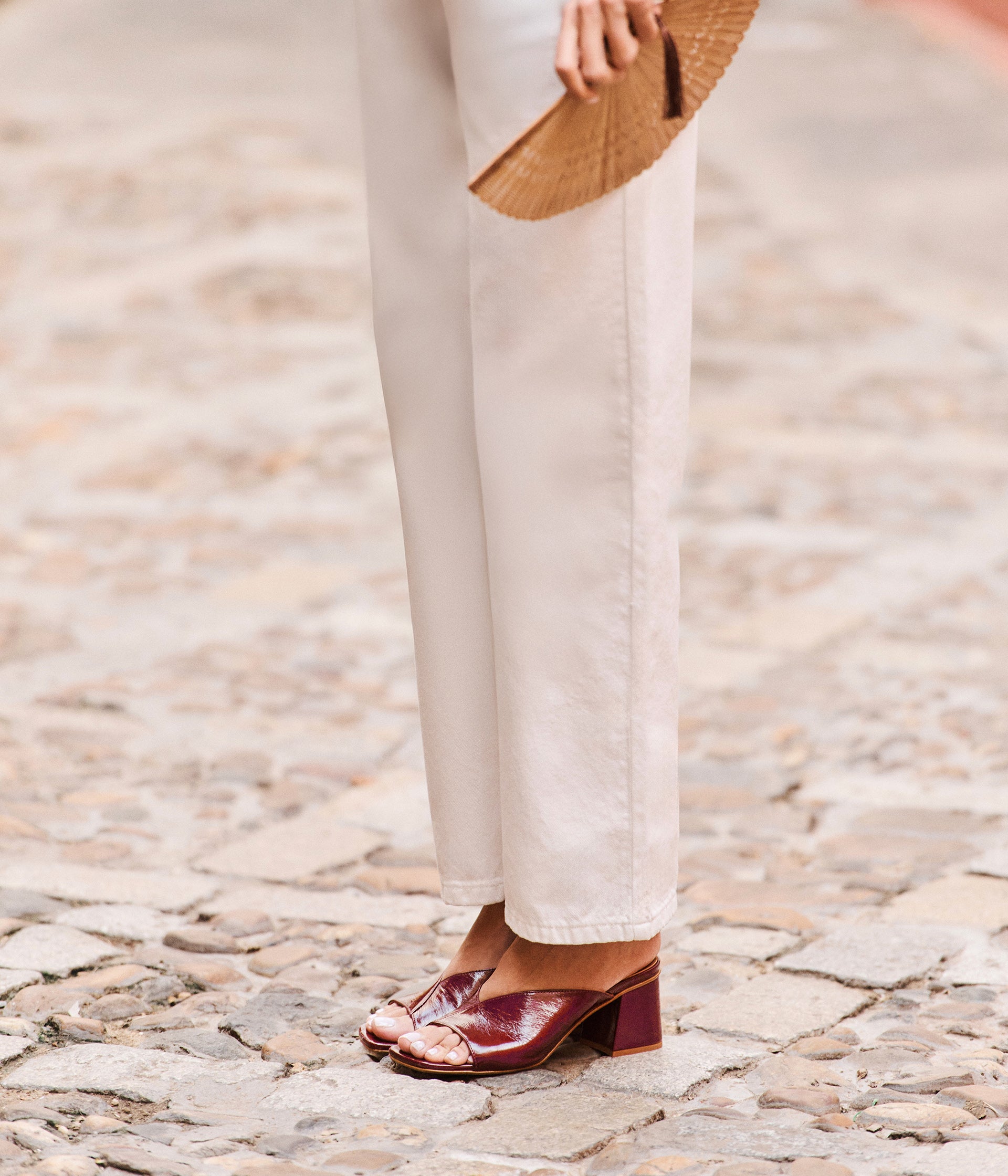 Mules vernies cerise Yana