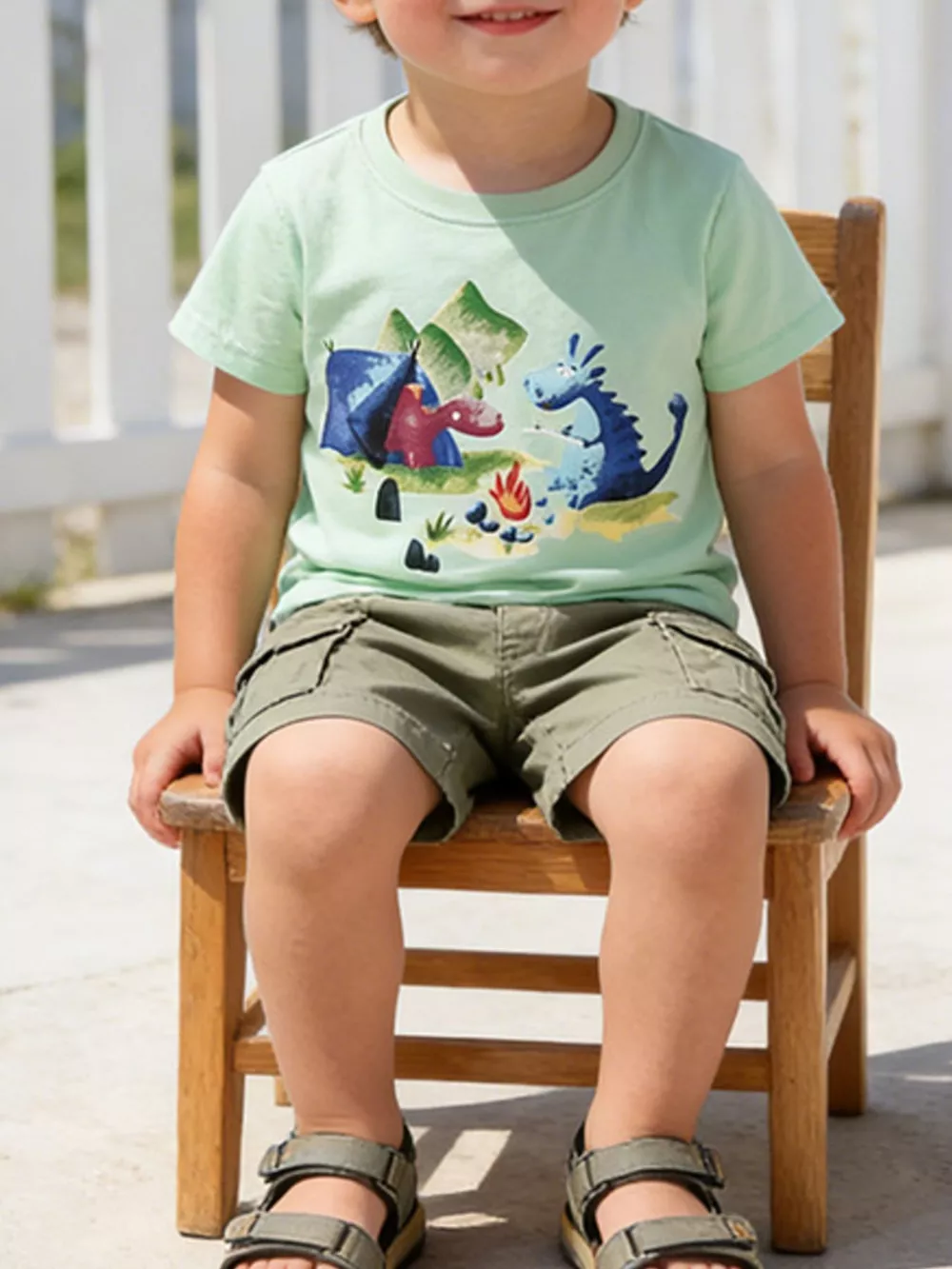 Children's Animal Graphic Short Sleeve T-Shirt